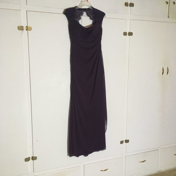 Xscape Plum Bridesmaid/ Prom Gown - Picture 11 of 14